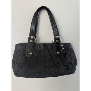 Coach soho pleated signature bag F18742